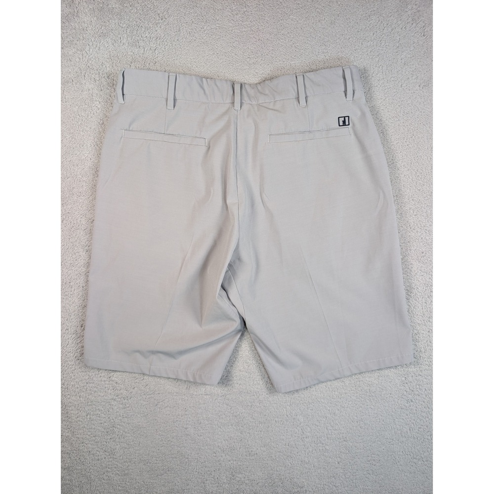 Johnnie-O Mulligan Performance Golf Shorts Mens 32 Gray Stretch Flat Front - Picture 9 of 11